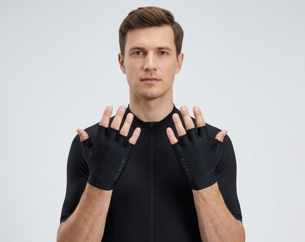 Unisex cyklistické rukavice Silvini UA1633 Sarca